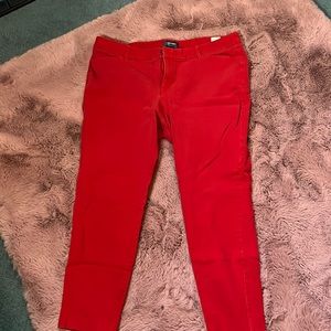 Red Old Navy jeans mid rise … size 18